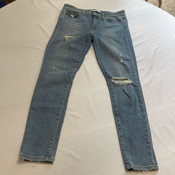 Joe’s Jeans Atlantic Destroyed Distressed Skinny Ankle Denim Jeans Size 30 - Picture 1 of 12